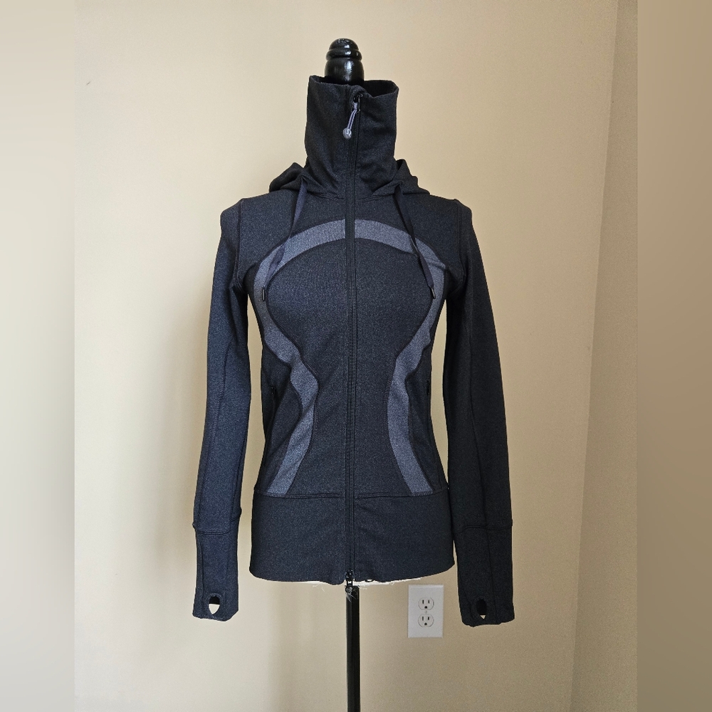 Lululemon Hoodie Womens 4 Gray Full Zip Athletic Top